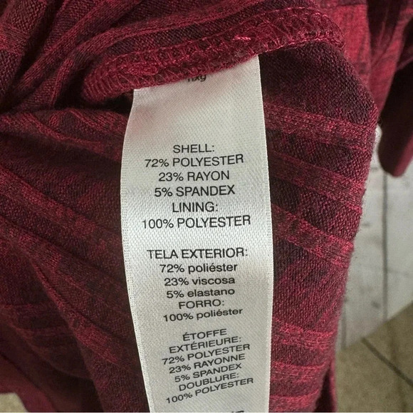 Chico’s Red Heathered Ribbed Dress Size XXL - Picture 5 of 7